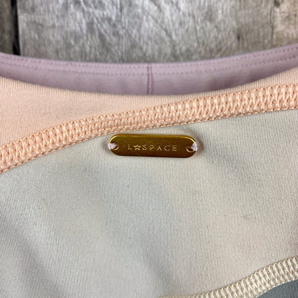 L*Space Active New Heights Sports Bra in Sage/Just Peachy/Peony/Bone Size Large. - Picture 4 of 14